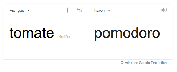 tomate en italien